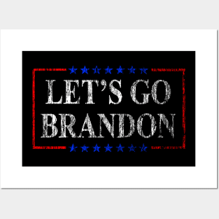 Let's Go Brandon Patriotic FJB Funny Political Posters and Art